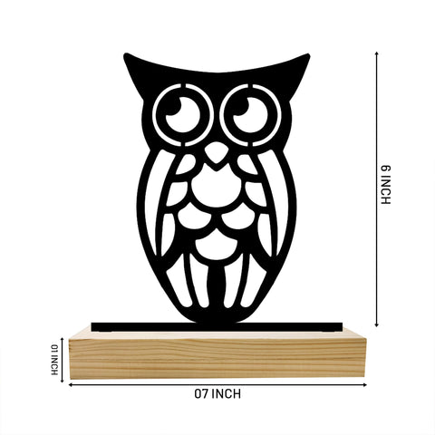 Lovely Owl Metal Table Top