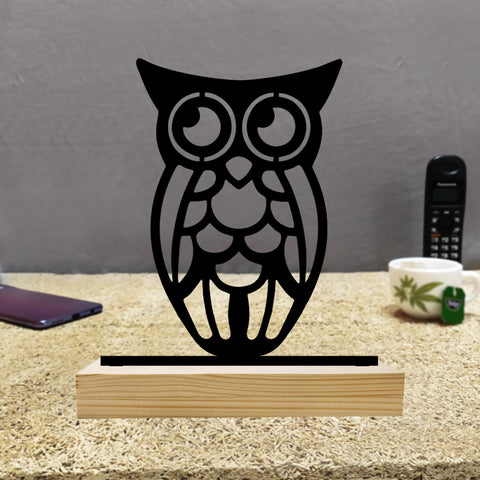 Lovely Owl Metal Table Top