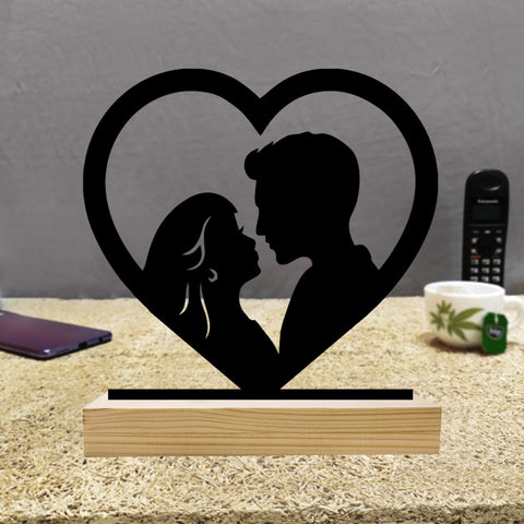 Loving Couple Metal Table Top