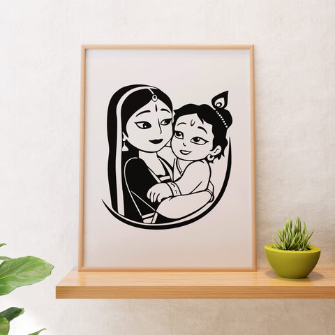 Jai Shree Krishna Acrylic Frame