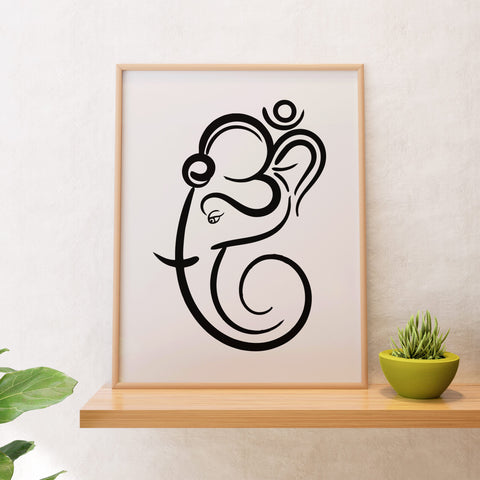 Shree Ganesha Acrylic Frame