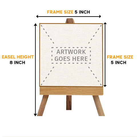 Easel Stand with Mini Canvas Motivational Quote “Success occurs when your dreams get bigger than your excuses” for Office/Desk Decor/Home Decoration/Gift Purpose/Table Decorative Showpiece.