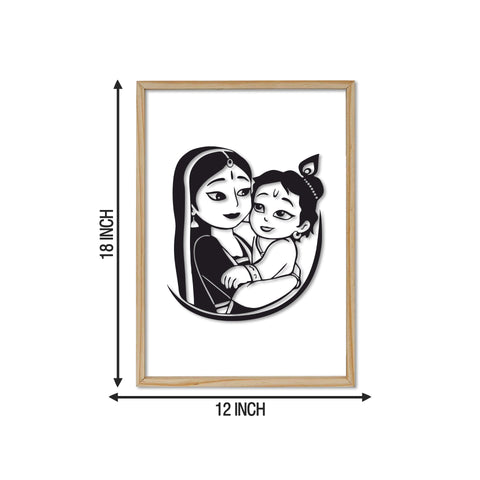 Jai Shree Krishna Acrylic Frame